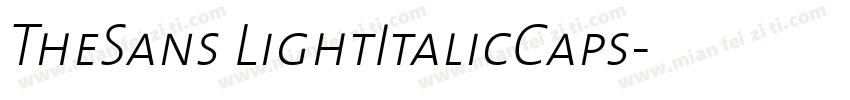 TheSans LightItalicCaps字体转换